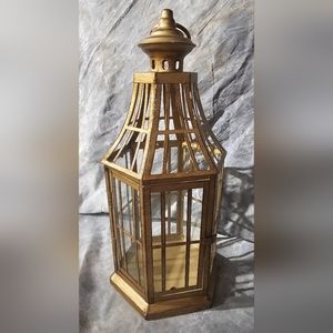 Metal Hexagon Lantern/Candle Holder